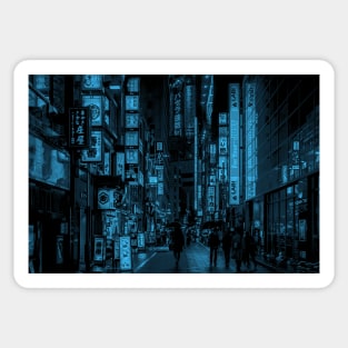 Shinjuku Nights Cyan Recolor Sticker